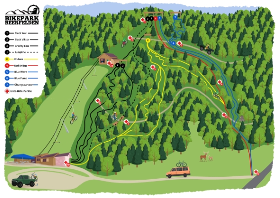 Scale trail map up